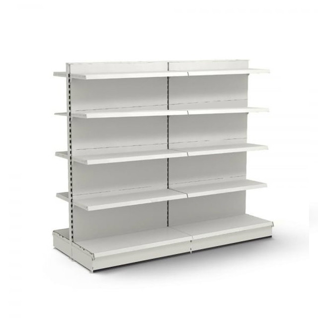 Retail Gondola Shelving - 2 x H1800 x W1000mm Bays - 20Shelves