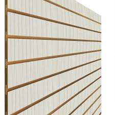 White Slatwall Panel - 100mm Centres -