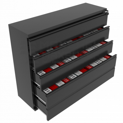 Four Layer Under Counter Tobacco Drawers